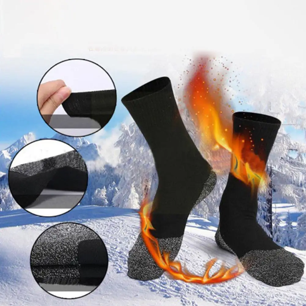 1 Pair Winter 35 Degree Thermostat Warm Socks Outdoor Mountaineering Soft Socks Fiber Padded Aluminized Ski Activities Sock Q3e8 
1 Pair Winter 35 Degree Thermostat Warm Socks Outdoor Mountaineering Soft Socks Fiber Padded Aluminized Ski Activities Sock Q3e8