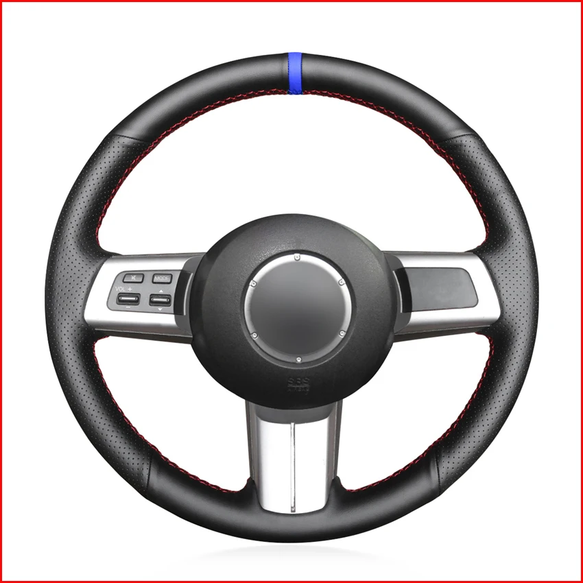 MEWANT черные чехлы из натуральной кожи на рулевое колесо для Mazda MX-5 MX5 Miata 2009-2013 RX-8