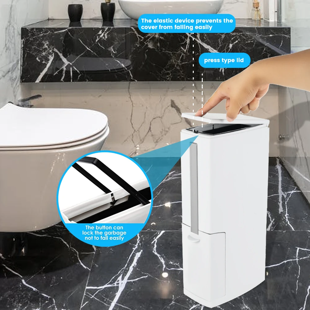 2 в 1, пластиковый контейнер для мусора 
2 в 1, пластиковый контейнер для мусора