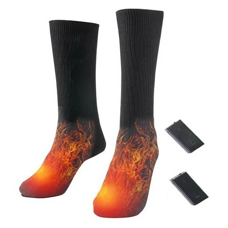 3V Thermal Cotton Heated Socks Men Women Battery Operated Winter Foot Warmer Electric Socks For Hiking Hunting Ice Fishing
3V Thermal Cotton Heated Socks Men Women Battery Operated Winter Foot Warmer Electric Socks For Hiking Hunting Ice Fishing
