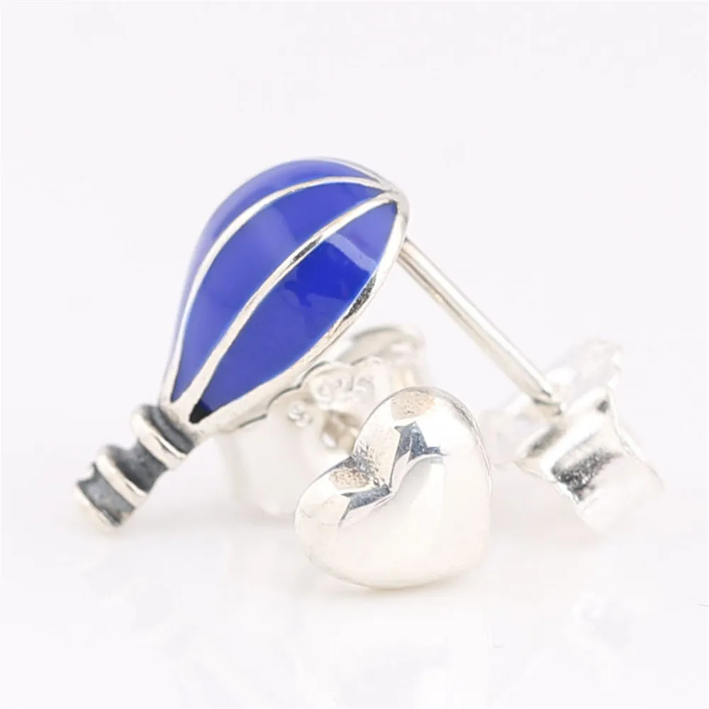 925 Sterling Silver pan Earring Air Balloon & Heart Silver Stud Earrings For Women Wedding Gift Fashion Jewelry
925 Sterling Silver pan Earring Air Balloon & Heart Silver Stud Earrings For Women Wedding Gift Fashion Jewelry