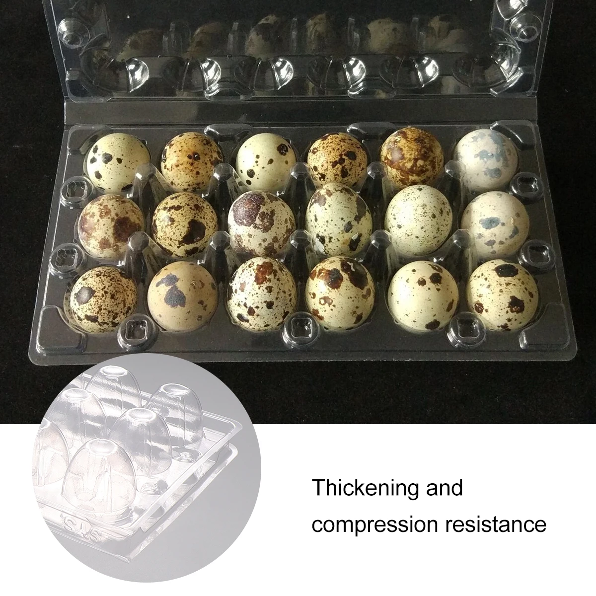 50pcs 18 Grids Quail Egg Storage Container Organizer Disposable Pvc Storage Box Transparent Egg Dispenser Holder for Home
50pcs 18 Grids Quail Egg Storage Container Organizer Disposable Pvc Storage Box Transparent Egg Dispenser Holder for Home