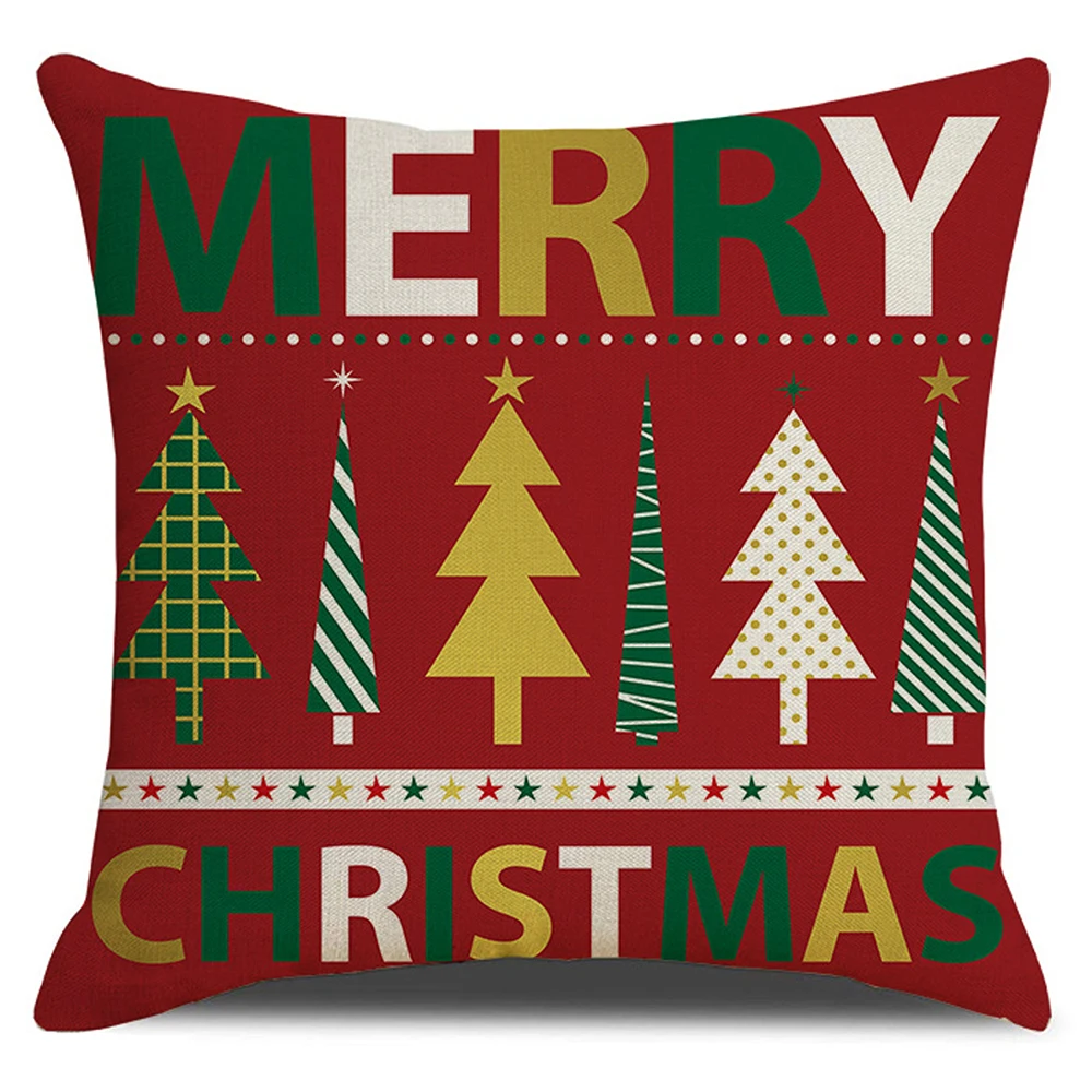 Square Pillow Case Merry Christmas Letter Print Xmas Replaceable Cushion Cover Sofa Pillowcase Home Decors 45X45cm 
Square Pillow Case Merry Christmas Letter Print Xmas Replaceable Cushion Cover Sofa Pillowcase Home Decors 45X45cm