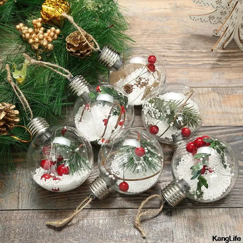 LED Christmas Ball 2022 New Year Home Decor Transparent Christmas Ball Decoration Tree Hanging Pendant Xmas Tree DIY Ornaments
LED Christmas Ball 2022 New Year Home Decor Transparent Christmas Ball Decoration Tree Hanging Pendant Xmas Tree DIY Ornaments