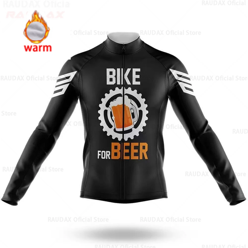 2021 Team Cycling Jersey Winter Men's Beer Pattern Long Sleeve Race Sweatshirt Thermal Fleece Bike Jacket Bicycle Ride Uniform
2021 Team Cycling Jersey Winter Men's Beer Pattern Long Sleeve Race Sweatshirt Thermal Fleece Bike Jacket Bicycle Ride Uniform