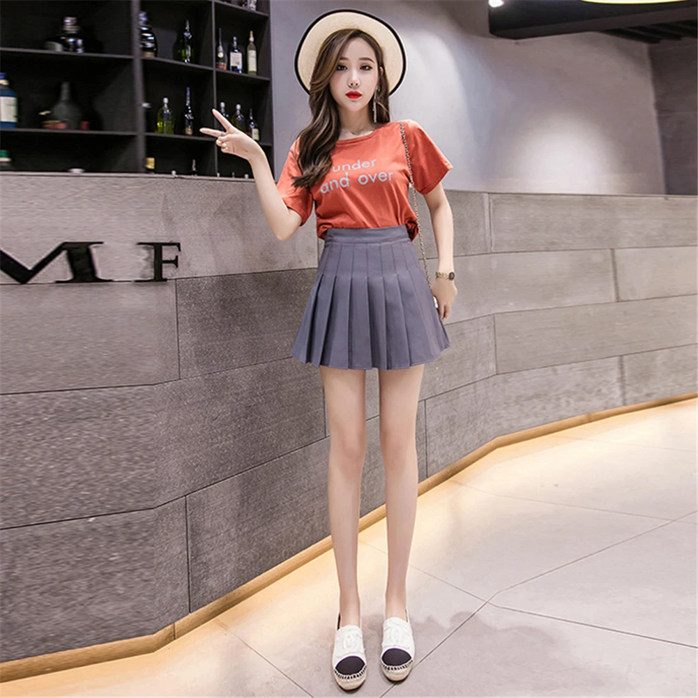 2021 Women Skirts Pleated Skirt High Plaid Waist Tennis Short Skirts Ladies A Line Solid Color Pleated Skirt Summer Gray 2XL
2021 Women Skirts Pleated Skirt High Plaid Waist Tennis Short Skirts Ladies A Line Solid Color Pleated Skirt Summer Gray 2XL