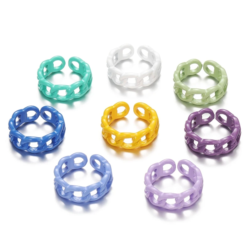 8Pcs Colorful Chunky Rings for Women, Trendy Y2K Style Unique Rings, Cute Retro Open Finger Rings Jewelry Gift for Women
8Pcs Colorful Chunky Rings for Women, Trendy Y2K Style Unique Rings, Cute Retro Open Finger Rings Jewelry Gift for Women