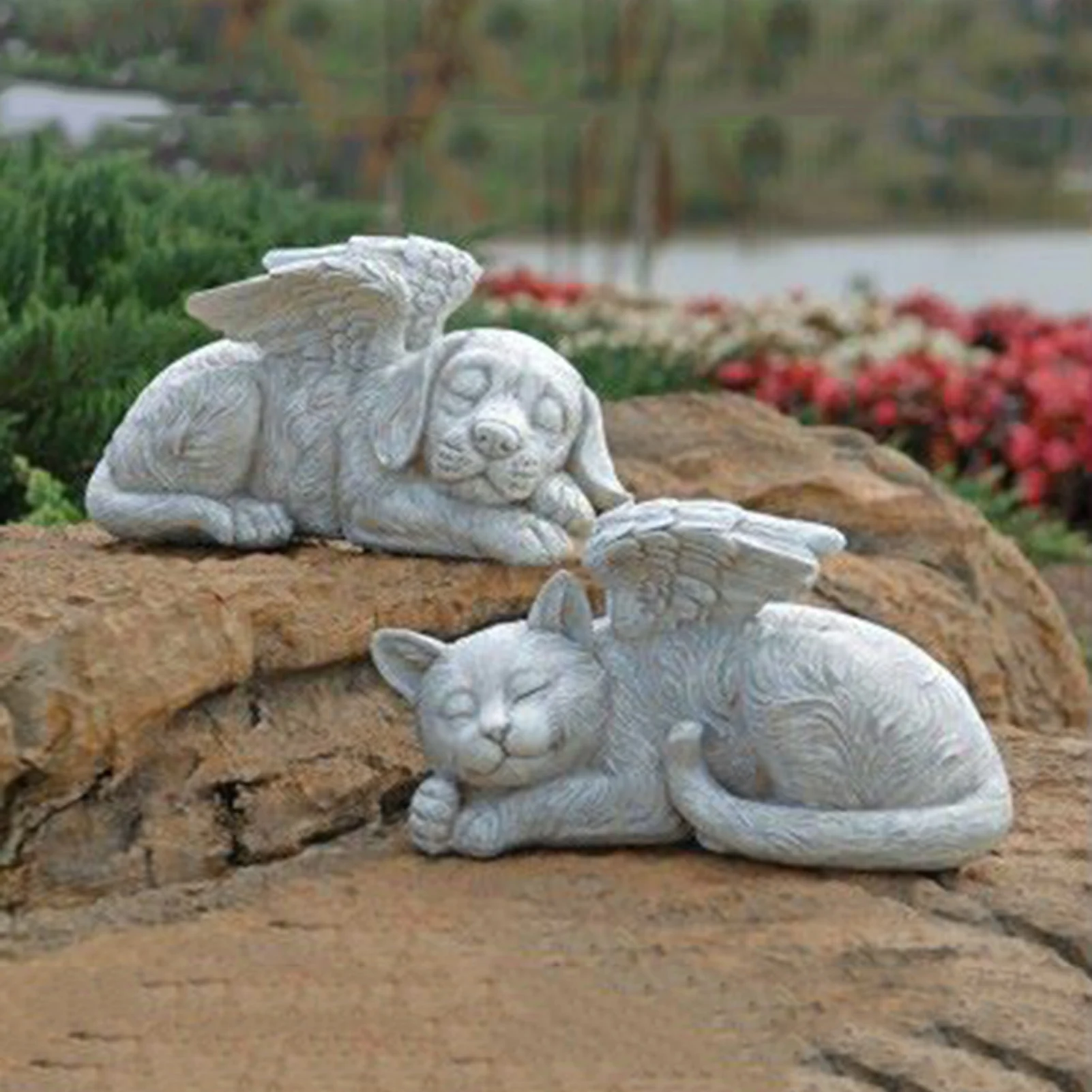 Dog Cat Angel Pet Memorial Grave Marker Statue Garden Tombstones Lawn Decoration Lost Pets Garden accessories
Dog Cat Angel Pet Memorial Grave Marker Statue Garden Tombstones Lawn Decoration Lost Pets Garden accessories