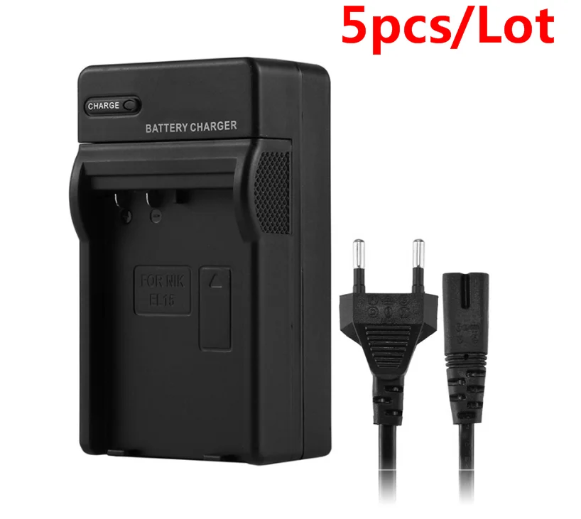 5 шт./лот зарядное устройство для камеры Nikon EN EL15 Battery D600 V1 D800 D800E D7000 Camera MH 25 MH25|charger for