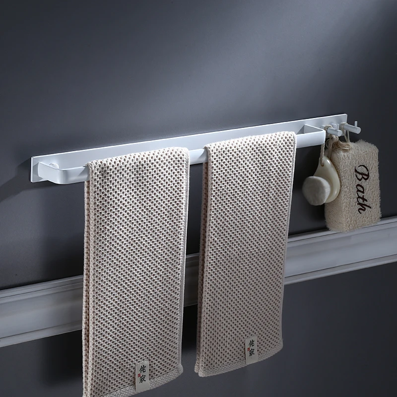 Bathroom Towel Bars AluminumTowel Rack Wall Mounted Towel Bar With Hook White Baking Bath Hardware Bathroom Accessories 39/59cm
Bathroom Towel Bars AluminumTowel Rack Wall Mounted Towel Bar With Hook White Baking Bath Hardware Bathroom Accessories 39/59cm