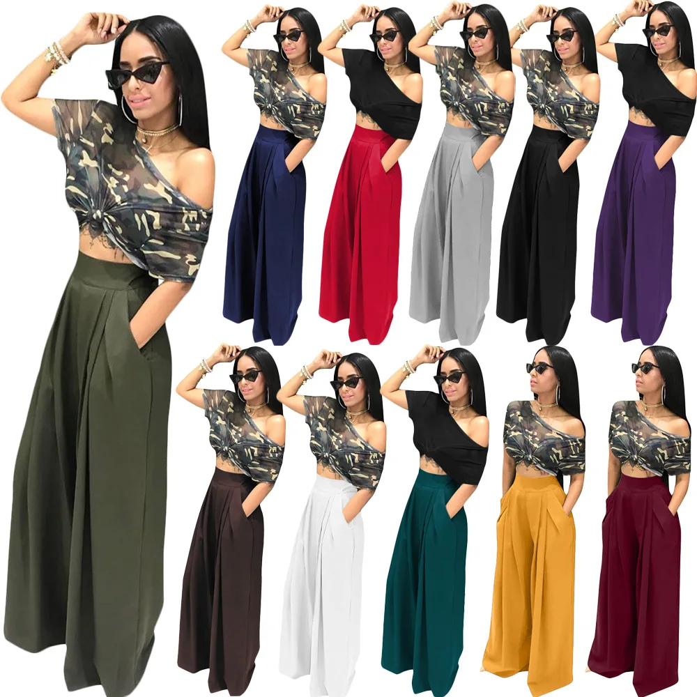 Women's wide-leg pants fashion personality loose flared pants casual pants autumn and winter high waist trousers
Women's wide-leg pants fashion personality loose flared pants casual pants autumn and winter high waist trousers
