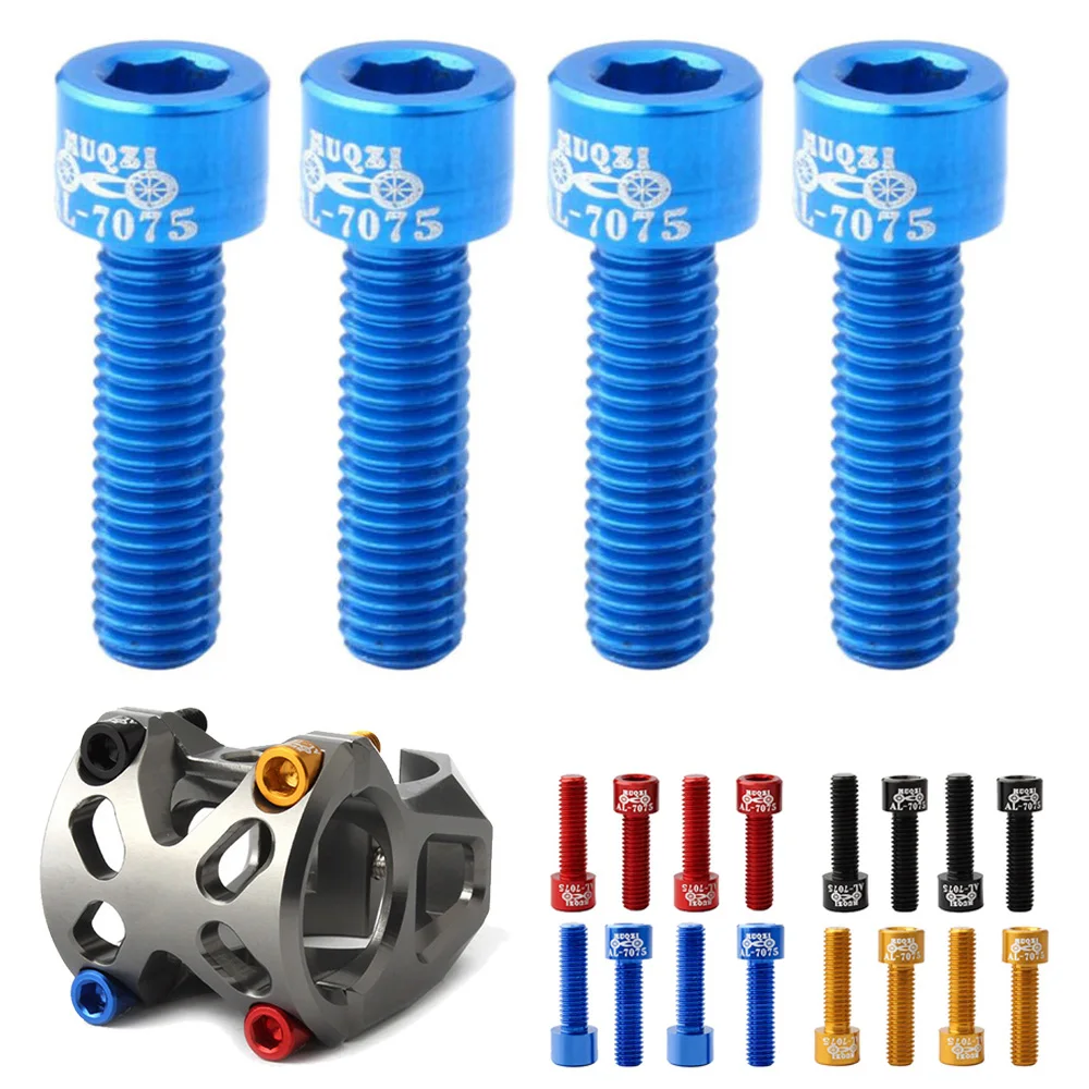 MTB Road Bike Headset Stem Bolts 4 Pcs Rust-Resistance Bicycle Stem Screws Outdoor Cycling Bicycle Replacement Accessories
MTB Road Bike Headset Stem Bolts 4 Pcs Rust-Resistance Bicycle Stem Screws Outdoor Cycling Bicycle Replacement Accessories
