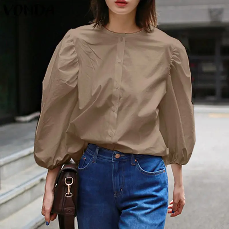 VONDA Vintage Women Casual Solid Blouse Shirts Femme Office Lady Shirts Female Autumn Bohemian Top Blusa Street Chemise Oversize
VONDA Vintage Women Casual Solid Blouse Shirts Femme Office Lady Shirts Female Autumn Bohemian Top Blusa Street Chemise Oversize