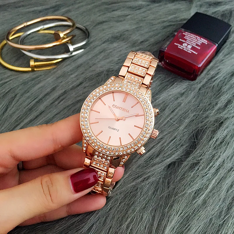 New Women Watches Classic Rhinestone Luxury Ladies Watches Womens Exquisite Casual Relogio Feminino Reloj Mujer Metal Wristwatch
New Women Watches Classic Rhinestone Luxury Ladies Watches Womens Exquisite Casual Relogio Feminino Reloj Mujer Metal Wristwatch