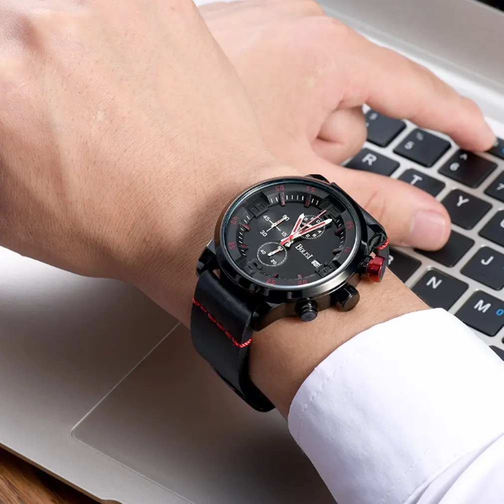 Men Quartz Watch Sports Style Silicone/Leather Strap Quartz Watch Men Pilot Army Style Wristwatch Relogio Masculino
Men Quartz Watch Sports Style Silicone/Leather Strap Quartz Watch Men Pilot Army Style Wristwatch Relogio Masculino