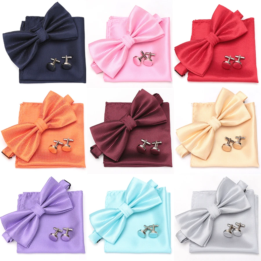 Mens Tie Set Bowtie Cravat Cufflinks Fashion Butterfly Party Wedding Bow Ties for Men Girls Candy Solid Color Bowknot Wholesale
Mens Tie Set Bowtie Cravat Cufflinks Fashion Butterfly Party Wedding Bow Ties for Men Girls Candy Solid Color Bowknot Wholesale