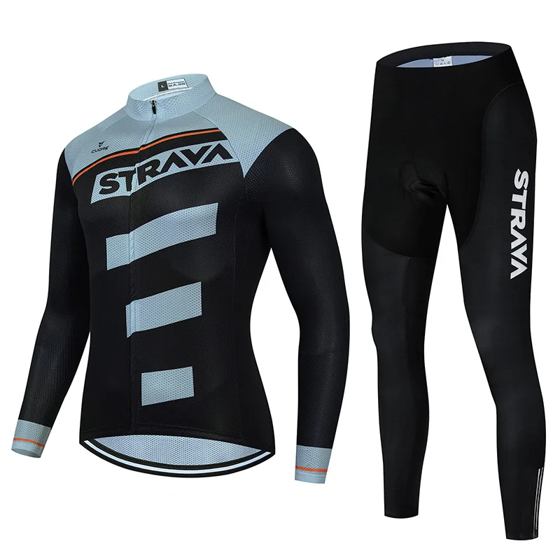 STRAVA Long Sleeve Cycling Jersey Set Bib Ropa Ciclismo Cycling Jersey MTB Breathable Cycling Long Sleeve Cycling Jersey Men
STRAVA Long Sleeve Cycling Jersey Set Bib Ropa Ciclismo Cycling Jersey MTB Breathable Cycling Long Sleeve Cycling Jersey Men