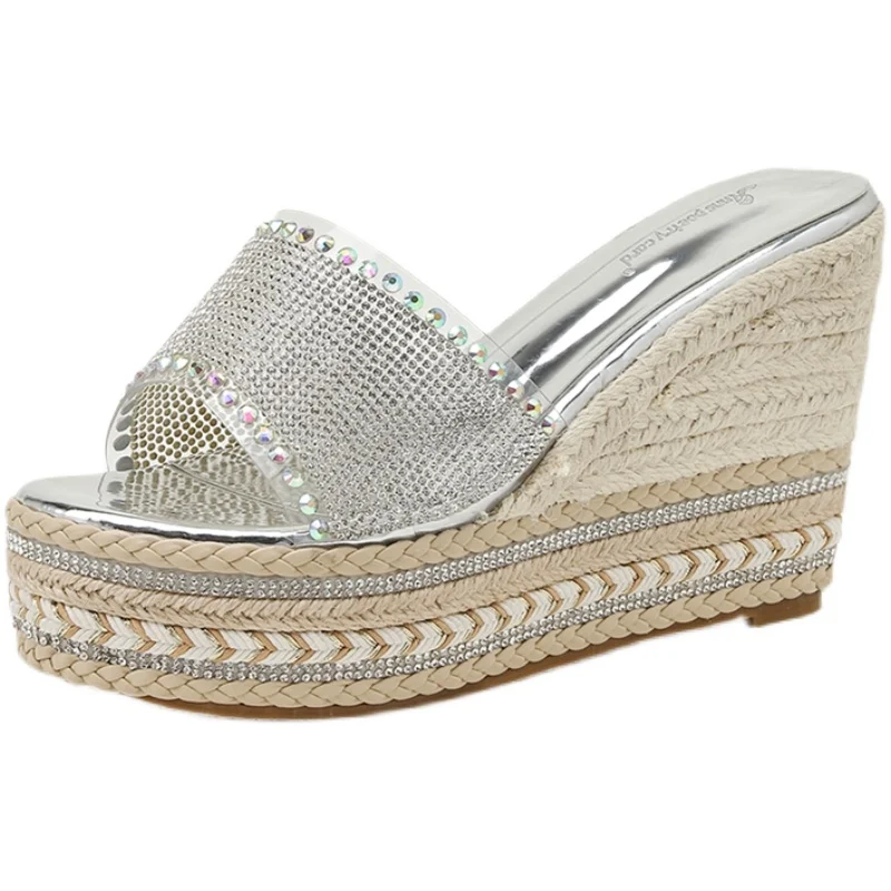 Wedge high-heeled sandals platform platform trifle thick-soled hemp rope woven sandal NZ0V
Wedge high-heeled sandals platform platform trifle thick-soled hemp rope woven sandal NZ0V