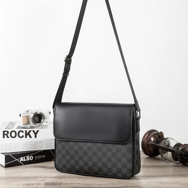 Luxury Brand Men's Shoulder/Crossbody Bag Leather Plaid Designer Handbags for Men Business Multi-Function Messenger Bags
Luxury Brand Men's Shoulder/Crossbody Bag Leather Plaid Designer Handbags for Men Business Multi-Function Messenger Bags