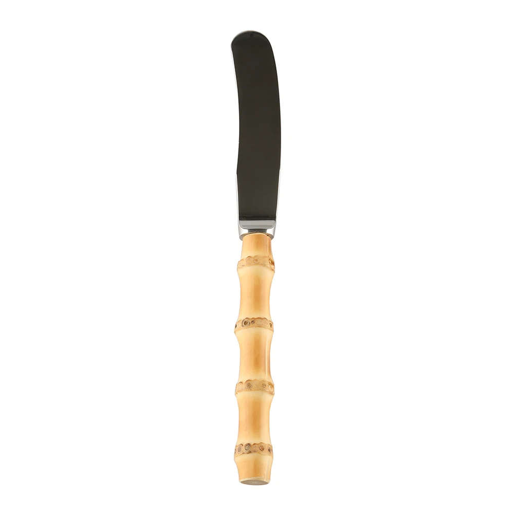Stainless Steel Bamboo Root Wood Handle Toast Bread Cake Dessert Sandwich Cream Cheese Condiment Jam Butter Spreader Knife
Stainless Steel Bamboo Root Wood Handle Toast Bread Cake Dessert Sandwich Cream Cheese Condiment Jam Butter Spreader Knife