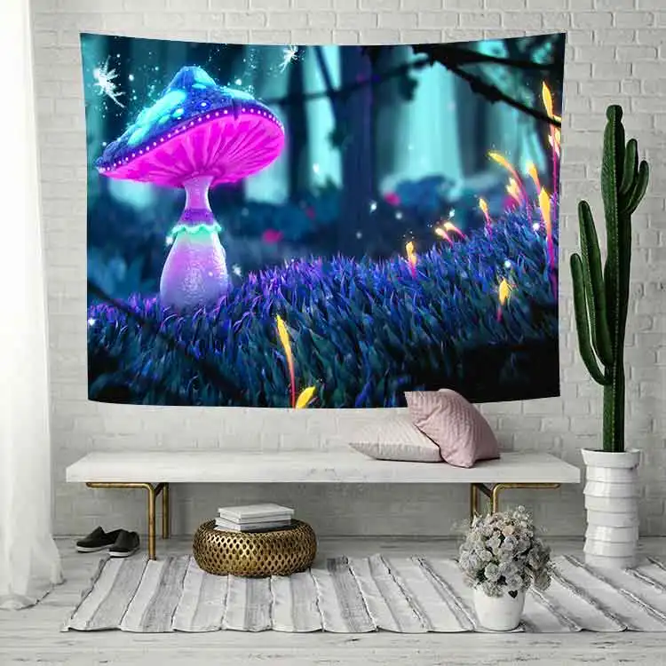 Psychedelic Mushroom Tapestry Fairy Tale Green Plants Art Wall Hanging Tapestries for Living Room Home Dorm Decor
Psychedelic Mushroom Tapestry Fairy Tale Green Plants Art Wall Hanging Tapestries for Living Room Home Dorm Decor