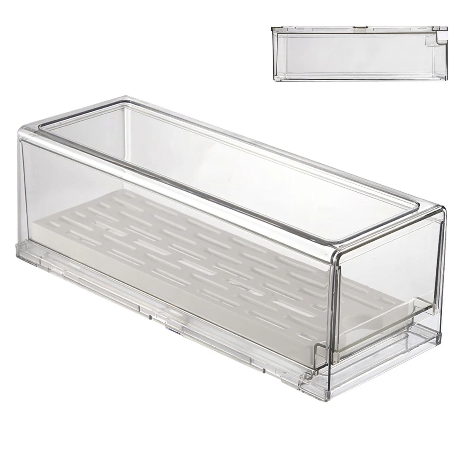 Kitchen Food-Grade PET Freezer Drawer Storage Box Non-Toxic Refrigerator Organizer Bin Compartment Fridge Food Sorting Container
Kitchen Food-Grade PET Freezer Drawer Storage Box Non-Toxic Refrigerator Organizer Bin Compartment Fridge Food Sorting Container