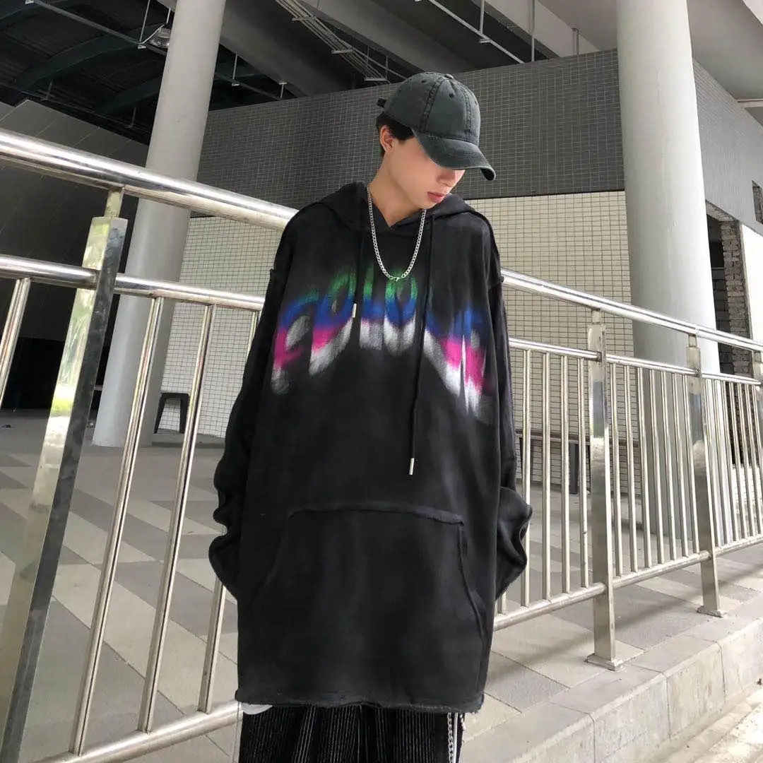 Black Hip Hop Hoodie Streetwear Gothic Thin Tops Male Harajuku High Street Sweatshirts Korean Hoody Fashions Oversized Hoodie
Black Hip Hop Hoodie Streetwear Gothic Thin Tops Male Harajuku High Street Sweatshirts Korean Hoody Fashions Oversized Hoodie