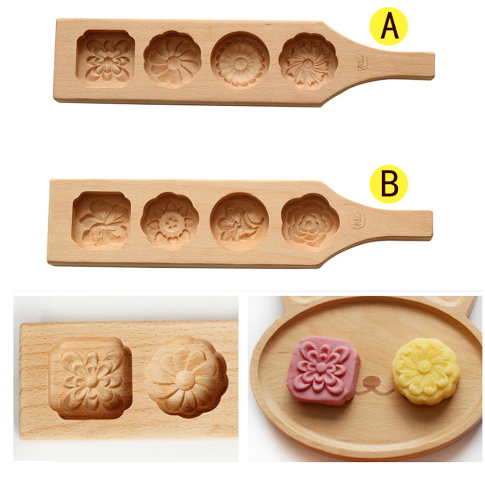 4 In 1 Japanese Style Solid Wood Mold Chinese Moon Cake Dessert Glutinous Rice Snowy Mooncake Flower Mould Baking Pastry Tools
4 In 1 Japanese Style Solid Wood Mold Chinese Moon Cake Dessert Glutinous Rice Snowy Mooncake Flower Mould Baking Pastry Tools