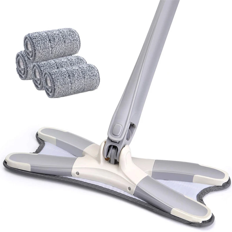 X-Type Microfiber Hardwood Floor Mop Hand Free Washing Flat Mop, with Replace Pads Household Floor Cleaning Tools
X-Type Microfiber Hardwood Floor Mop Hand Free Washing Flat Mop, with Replace Pads Household Floor Cleaning Tools