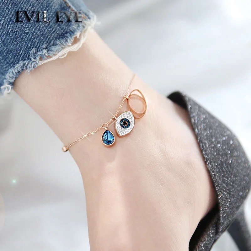 Titanium evil eye rose gold anklet female fashion simple social hipster jewelry gold anklet shoes decoration accessories
Titanium evil eye rose gold anklet female fashion simple social hipster jewelry gold anklet shoes decoration accessories
