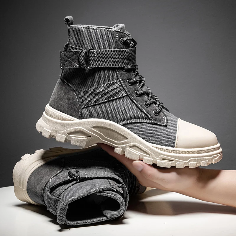 Autumn Men Canvas Martin Boots High Top Platform Men Outdoor Hiking Walking Boots British Style Men Shoes
Autumn Men Canvas Martin Boots High Top Platform Men Outdoor Hiking Walking Boots British Style Men Shoes