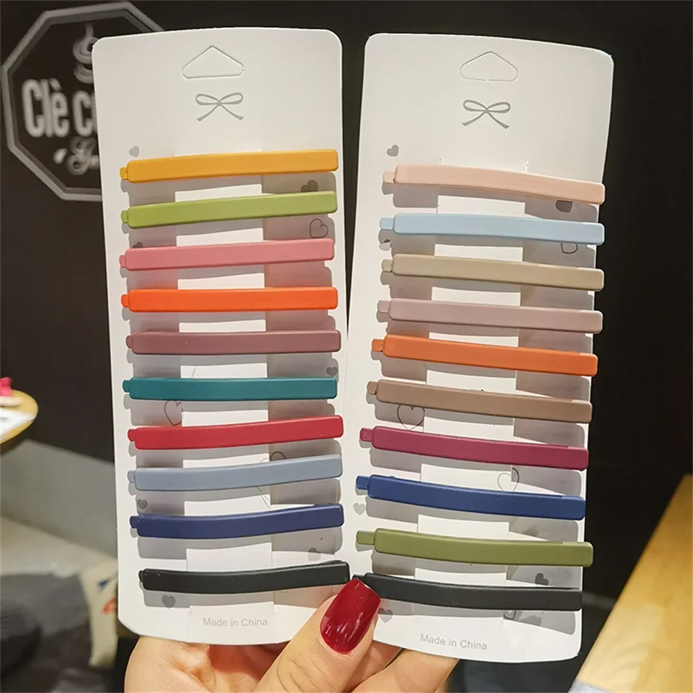 10Pcs/Lot Morandi Color Hair Clips For Girls Women Simple Classic Sweet Painted Hairpin Colorful Matte Barrette Hair Accessories
10Pcs/Lot Morandi Color Hair Clips For Girls Women Simple Classic Sweet Painted Hairpin Colorful Matte Barrette Hair Accessories