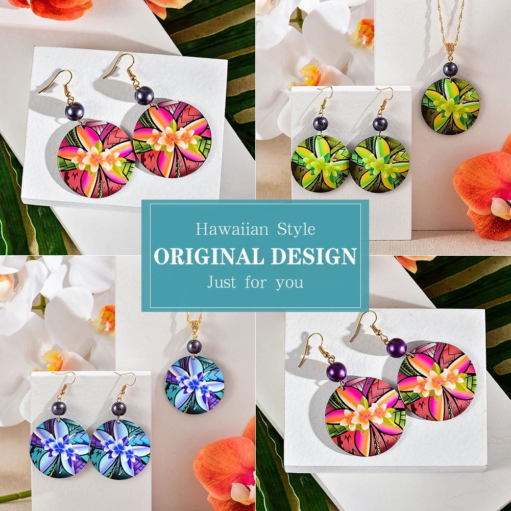 Cring Coco Fashion Acrylic Dangle Drop Earrings Hawaiian Plumeria Earings Accessories Wholesale Boho Jewelry for Women 2021 New | Украшения
