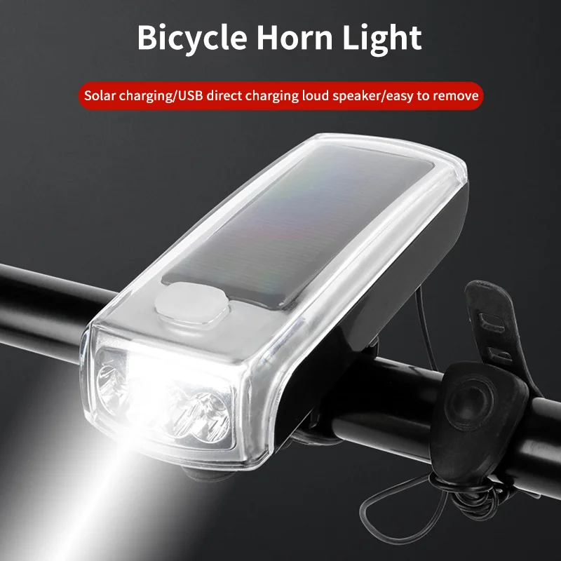Bicycle Light For MTB Solar Mountain Bike Horn Light Usb Charging Lighting Front Light Riding Equipment 
Bicycle Light For MTB Solar Mountain Bike Horn Light Usb Charging Lighting Front Light Riding Equipment