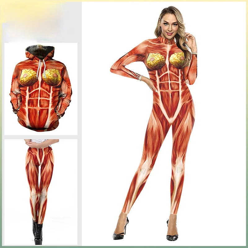New Sexy Halloween Bodysuit Muscle Cosplay Stage 3D Printed Playsuit Overalls Tights Fitness Women Jumpsuits Dropshipping
New Sexy Halloween Bodysuit Muscle Cosplay Stage 3D Printed Playsuit Overalls Tights Fitness Women Jumpsuits Dropshipping