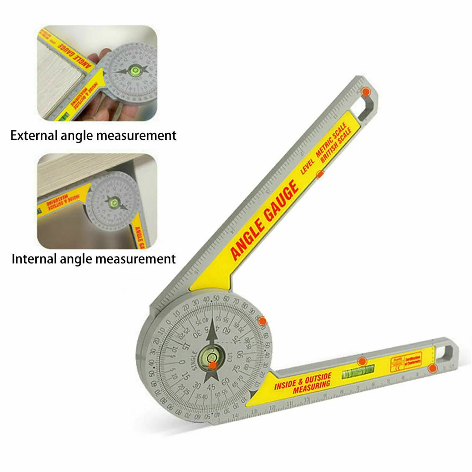 Angle Finder Miter Saw Protractor Measuring Ruler Tool Goniometer Pro Durable 100% Brand New And High Quality
Angle Finder Miter Saw Protractor Measuring Ruler Tool Goniometer Pro Durable 100% Brand New And High Quality