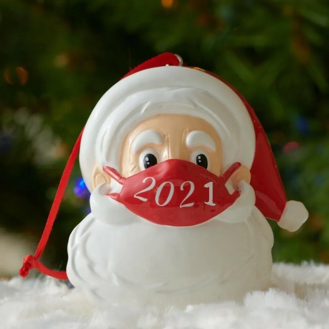 2021 Christmas Ornament Santa Claus Ornament With Mask Decorate Xmas Tree Hanging Decoration Christmas Gifts Diy Hanging Pendan
2021 Christmas Ornament Santa Claus Ornament With Mask Decorate Xmas Tree Hanging Decoration Christmas Gifts Diy Hanging Pendan