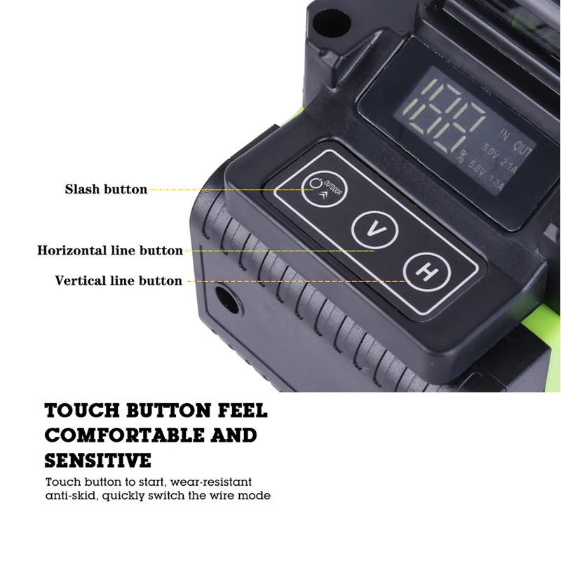 12/16 Lines 4D Laser Level Self-Leveling Vertical Cross Super Powerful Green 360 Horizontal Laser Level Measure Outdoor Tool
12/16 Lines 4D Laser Level Self-Leveling Vertical Cross Super Powerful Green 360 Horizontal Laser Level Measure Outdoor Tool