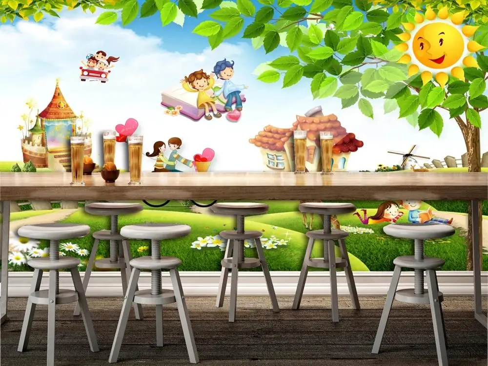 New Custom 3D Large Mural Wallpaper Modern Beautiful scenery pastoral style cartoon children's room TV Background living bedroom
New Custom 3D Large Mural Wallpaper Modern Beautiful scenery pastoral style cartoon children's room TV Background living bedroom