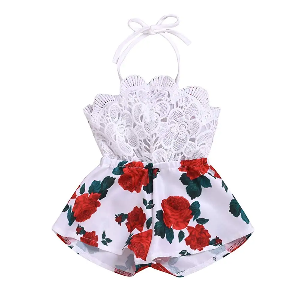 Baby Summer Rompers Newborn Baby Girl Clothes Sleeveless Lace Flower Print Strap Romper Jumpsuit One-Piece Outfit Summer Clothes
Baby Summer Rompers Newborn Baby Girl Clothes Sleeveless Lace Flower Print Strap Romper Jumpsuit One-Piece Outfit Summer Clothes