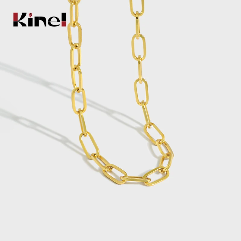 Kinel Silver 925 Jewelry Minimalist Necklace Stackable Chain For Woman Fashion Wedding Engagement Korean Style
Kinel Silver 925 Jewelry Minimalist Necklace Stackable Chain For Woman Fashion Wedding Engagement Korean Style