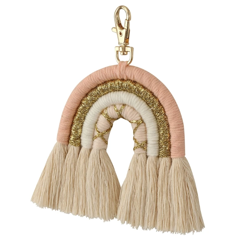Rainbow Keychains Women Boho Key Holder Keyring Macrame Bag Charm Car Hanging T4MD
Rainbow Keychains Women Boho Key Holder Keyring Macrame Bag Charm Car Hanging T4MD