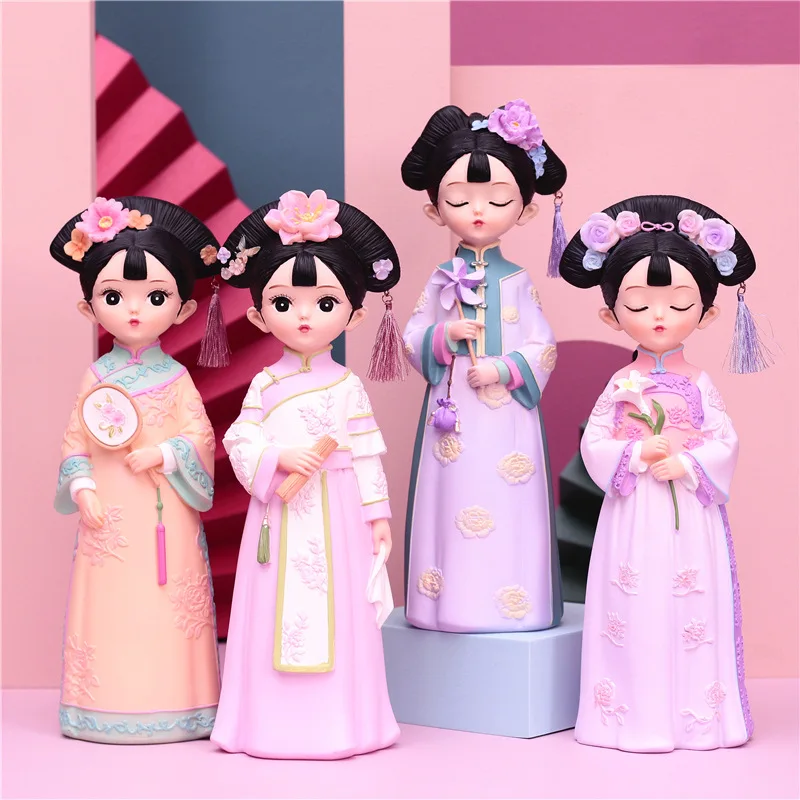 Lovely Court Style Chinese Princess Dolls Resin Home Decoration Desktop Retro Young Girls Ornaments for Gifts Birthday Present
Lovely Court Style Chinese Princess Dolls Resin Home Decoration Desktop Retro Young Girls Ornaments for Gifts Birthday Present