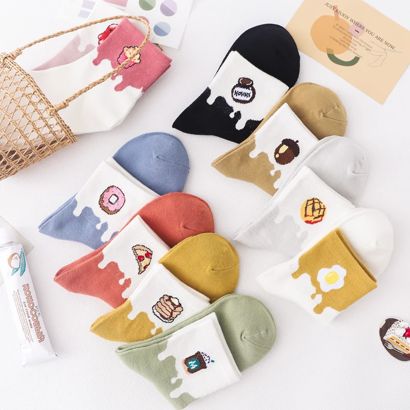 Instime 2020 Autumn 5 Pairs/Pack Kawaii Women Socks Cotton Harajuku Food Style Cute Socks Women1 Pair Size 35-40 Dropshipping
Instime 2020 Autumn 5 Pairs/Pack Kawaii Women Socks Cotton Harajuku Food Style Cute Socks Women1 Pair Size 35-40 Dropshipping