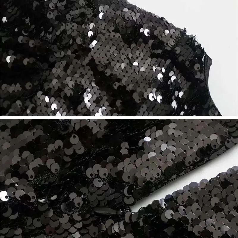 Sexy V-neck Women Sequin Dress Club Black Long sleeve Female Bodycon Slim dress Elegant Party Mini Dress Spring 2020 INKEO 9D082
Sexy V-neck Women Sequin Dress Club Black Long sleeve Female Bodycon Slim dress Elegant Party Mini Dress Spring 2020 INKEO 9D082