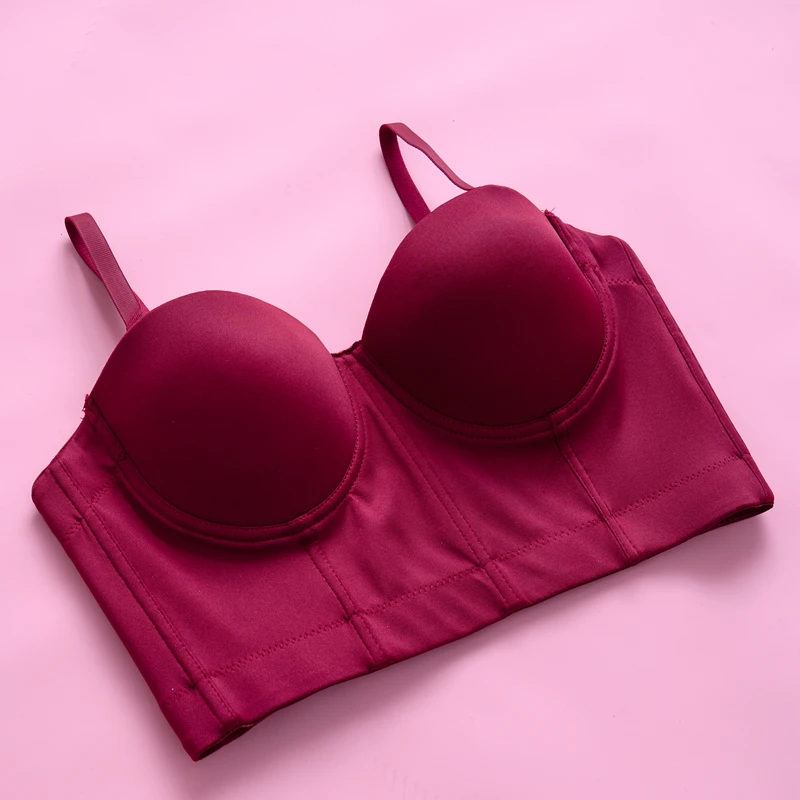 Candy Color Camisole Tops Women Solid Color Half Cup Lingerie Comfortable Gather Push Up Bra Smooth Underwear Y909
Candy Color Camisole Tops Women Solid Color Half Cup Lingerie Comfortable Gather Push Up Bra Smooth Underwear Y909