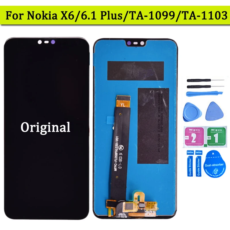 Оригинальный ЖК-дисплей и сенсорный экран для Nokia X6, дигитайзер в сборе для Nokia 6,1 Plus, ЖК-дисплей X6, запчасти для ЖК-экрана телефона
Оригинальный ЖК-дисплей и сенсорный экран для Nokia X6, дигитайзер в сборе для Nokia 6,1 Plus, ЖК-дисплей X6, запчасти для ЖК-экрана телефона
