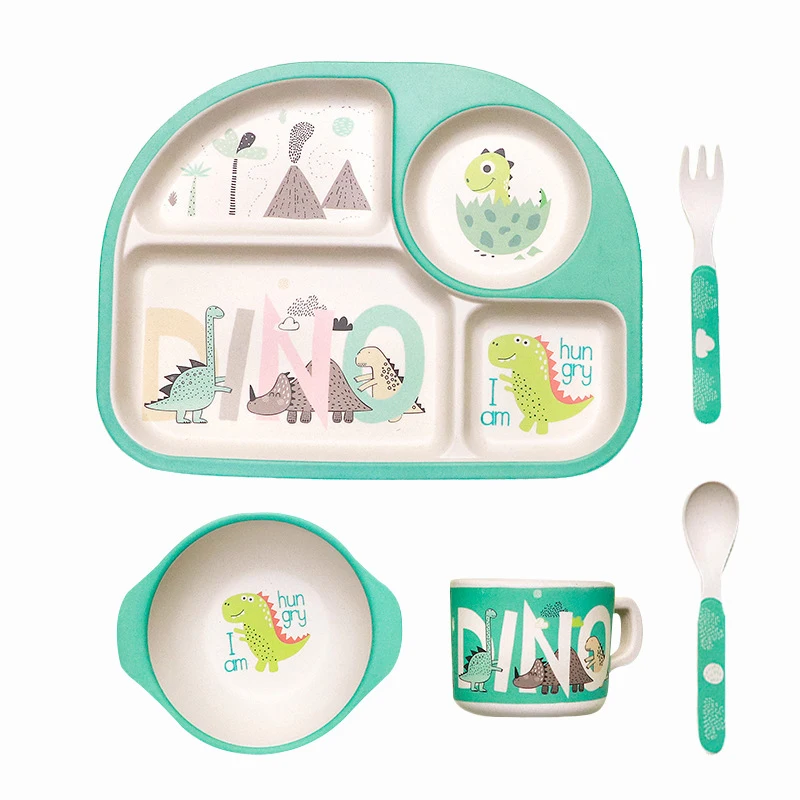 5 шт./компл. детская посуда из бамбукового волокна безопасная детская тарелка + миска + чашка + ложка + вилка Милая мультяшная детская посуда д...
5 шт./компл. детская посуда из бамбукового волокна безопасная детская тарелка + миска + чашка + ложка + вилка Милая мультяшная детская посуда д...