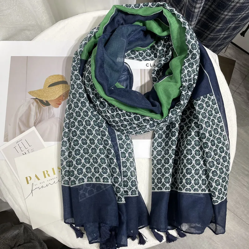 Luxury Winter scarves woman Green scarf autumn vintage cotton linen green color matching big scarf female shawls Wrap for women
Luxury Winter scarves woman Green scarf autumn vintage cotton linen green color matching big scarf female shawls Wrap for women