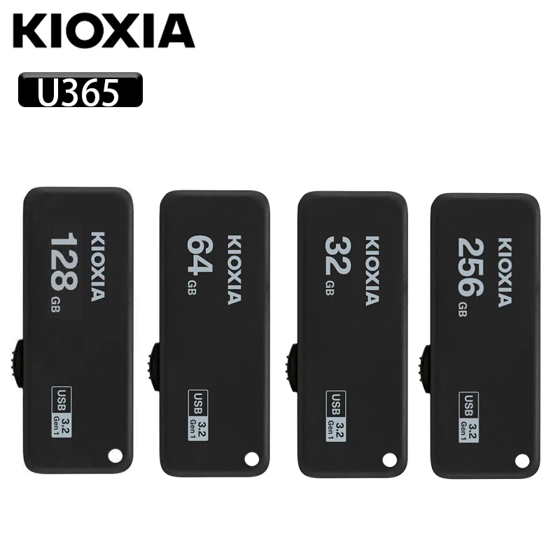 

KIOXIA U365 USB TransMemory USB Flash Drive USB3.2 32GB 64GB 128GB Formerly Toshiba U365 U-Pan Pendrive